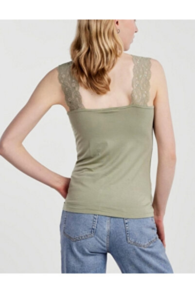 PIECES tank top, green