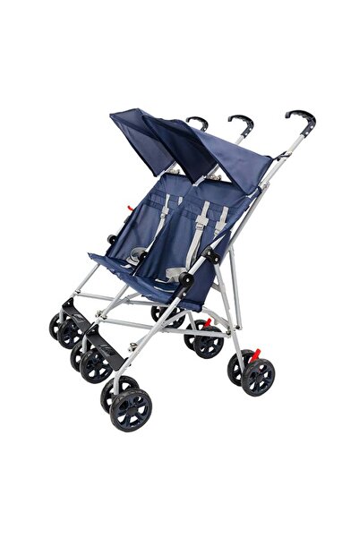 Moon عربة أطفال توأم خفيفة الوزن للسفر من جيت بلس - قابلة للطي على شكل مظلة -...