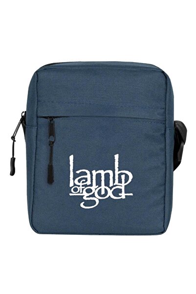 CrowsGate Geantă de umăr Lamb Of God Logo Culoare bleumarin