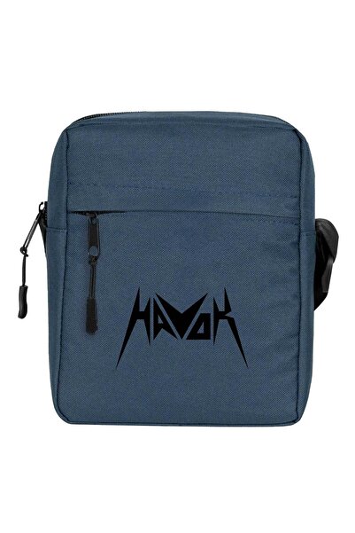 CrowsGate Geantă de umăr Havok Logo Culoare bleumarin