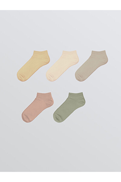 LC Waikiki New Season Women's Flat Booties Socks 5-Piece