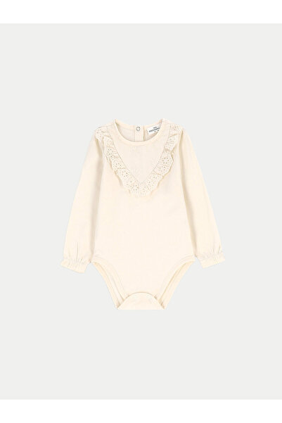 Coccodrillo Βρεφικό κορμάκι για κορίτσι ZC4112102EBG Εκρού