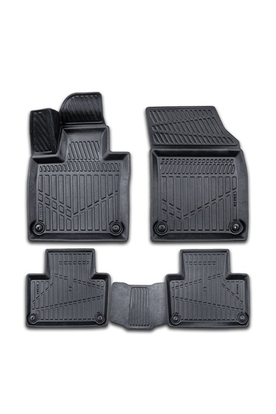 DELUXETUNING Set covorase auto cauciuc Volvo XC90 2015-2024, forma tavita 3D