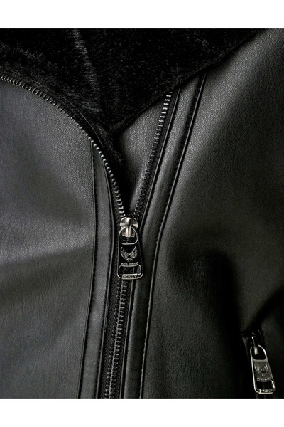 ONLY fur coat, black