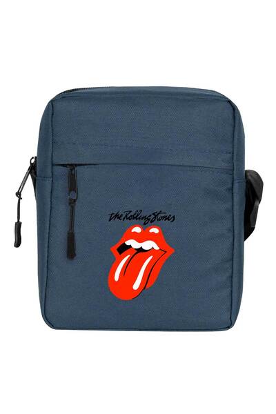 CrowsGate Geantă de umăr Rolling Stones Culoare bleumarin