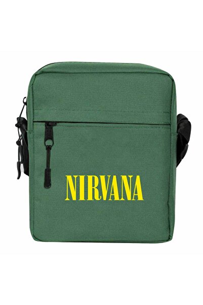 CrowsGate حقيبة كتف نيرفانا سايتي صفراء اللون أخضر