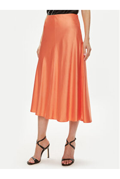Custommade Γυναικεία Φούστα Μίντι 999343903 Πορτοκαλί