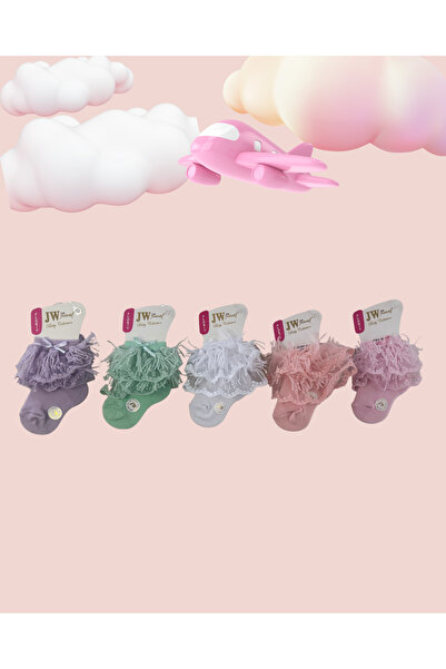 Balbadem baby kids Florit Lace 5-Color Baby Girl Socks (1 Piece Will Be Sent)