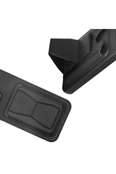 OSG iPhone 14 Plus ve 15 Plus Uyumlu Kartlık Cüzdan ve Stand Destekli Darbe K...