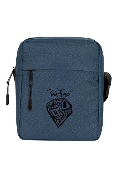 CrowsGate حقيبة كتف بينك فلويد كريز دايموند باللون الأزرق الداكن