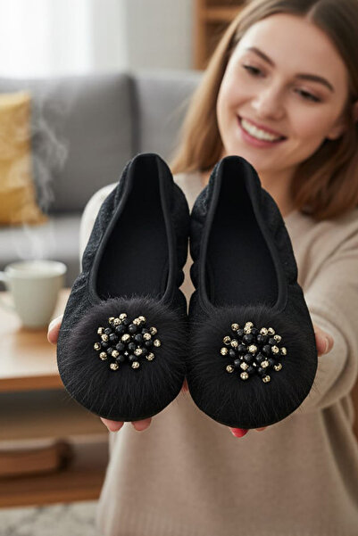 CEYDA SHOES SÜSLÜ KADİFE EV,HAC, UMRE BABETİ, HEDİYE, GÜNLÜK ÇEYİZ,TÜYLÜ BABE...