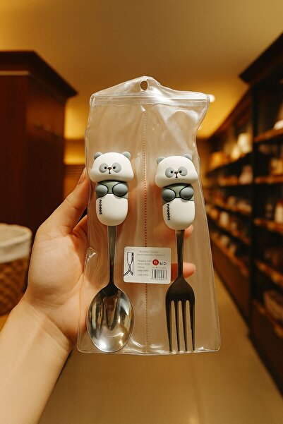 Home Teddy Bear Figured Spoon Fork