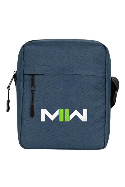 CrowsGate Geantă de umăr cu logo Call Of D. Modern Warfare II Culoare bleumarin