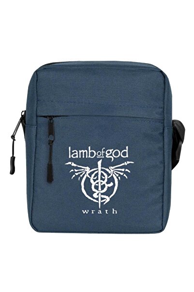 CrowsGate حقيبة كتف لامب أوف جود راث باللون الأزرق الداكن