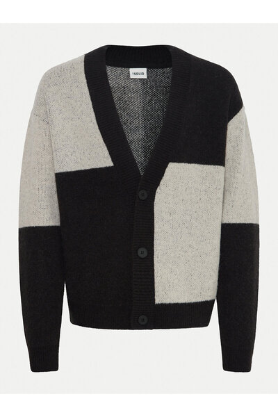 Solid Ανδρική Ζακέτα 21108282 Μαύρο