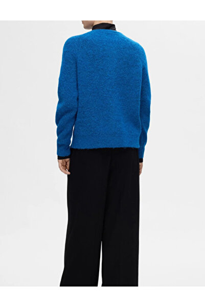 SELECTED button-down sweater, blue