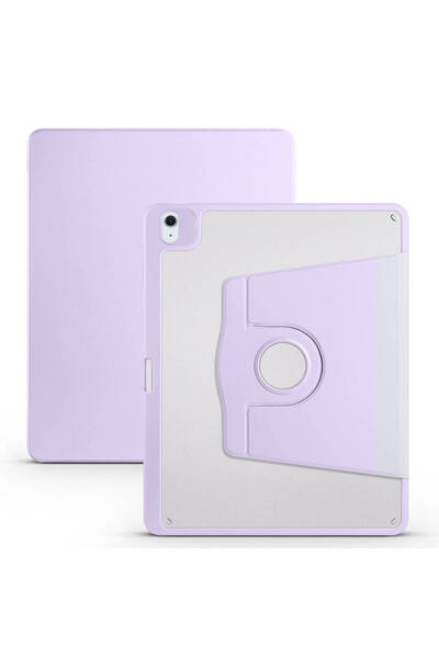 toyigoo iPad Air 13 2025 M3 Case Tygo Case with Thermal Pen Compartment and Rotatable Stand - Lilac
