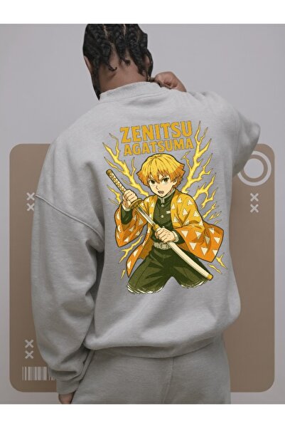 Wish BF Unisex Ανδρικό/Γυναικείο Φούτερ ZENITSU Πολύχρωμο Προσαρμοσμένο με τύ...