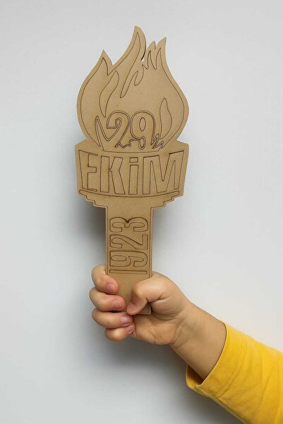 ahgbtoys 29 Ekim Cumhuriyet Bayramı, Cumhuriyet Meşalesi Çocuk Atolye Okul Boyama Etkinlik (10 Adet)