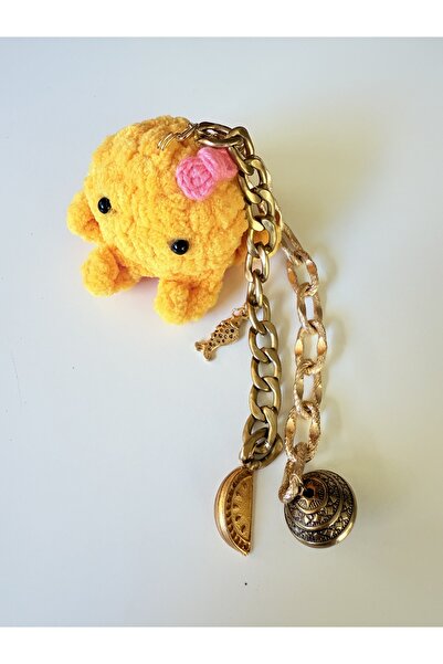 OITA Octopus Chain Multi-Bag Charm Purse Accessory Bag Decoration Keychain wi...