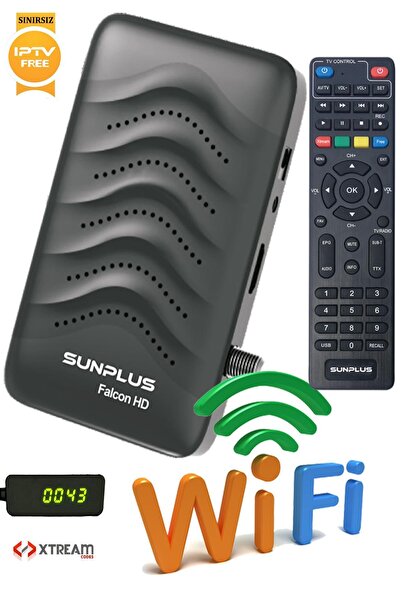 FURY Falcon Çanaklı-Çanaksız Wi-Fi Dahil Full HD Sınırsız Sinema Paketli Uydu Alıcısı
