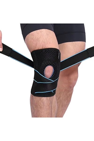 GermaNova Suport sport de genunchi reglabil cu decupaj pentru rotula, mărime ...