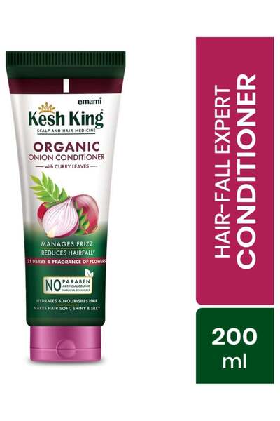 kesh king Organic Onion Conditioner with Curry Leaves for hydrated and nouris...