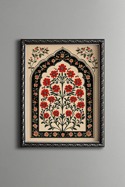 epiqart Çiçekli Kemer - Vintage Desenli Çerçeve