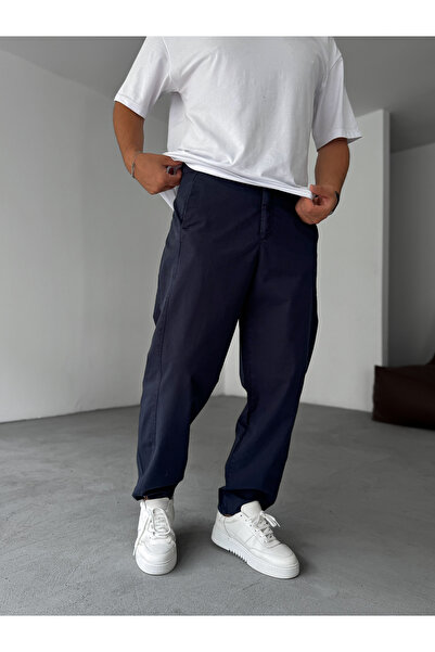 BYBASICMAN Lacivert Yanı Dikişli Pantolon YP-5029