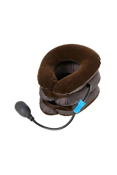 GermaNova Cervical Elongation Collar, GermaNova™ - Inflatable, 3 Chambers, Brown