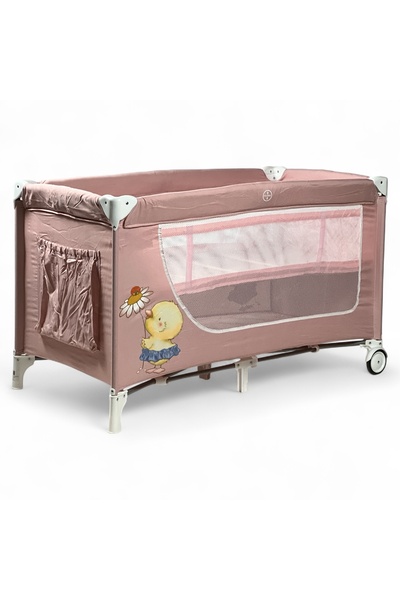 ALBADER Baby Playpen & Crib with Changing Table, Hanging Toys, Storage Pocket, Baby Playpen Crib for Newborn