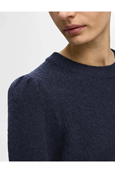 SELECTED pulover, albastru marin