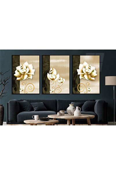 seninürünün Σετ 3 τεμαχίων με θέμα την τέχνη της εκτύπωσης σε πραγματικό γυαλ...