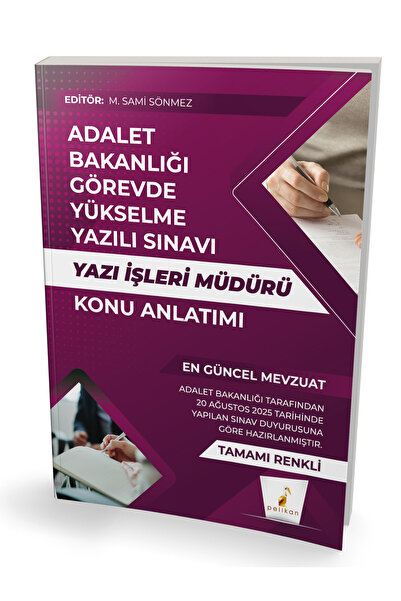 Pelikan Kitabevi GYS Adalet Bakanlığı Görevde Yükselme Yazılı Sınavı Yazı İşl...
