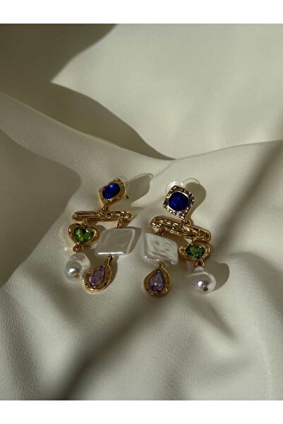 Home Zra Model Colorful Stone Earrings