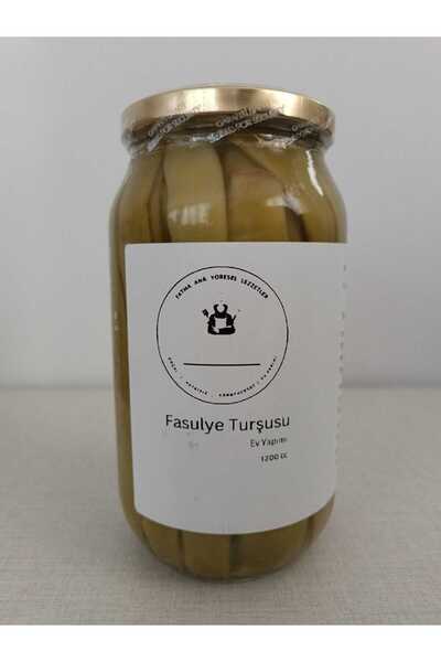 FATMA ANA YÖRESEL LEZZETLER Fasulye Turşusu 1200cc (Doğal, Ev Yapımı)