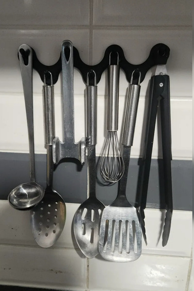 Genç 3D Κρεμάστρα για Σκεύη Κουζίνας – Επιτοίχια Θήκη Οργάνωσης και Αποθήκευσης