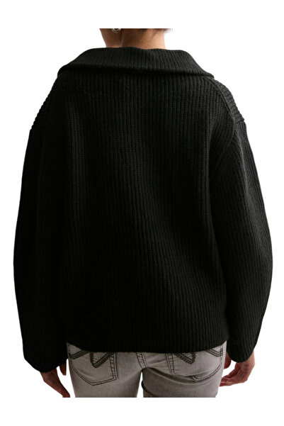 ONLY pulover cu fermoar, negru