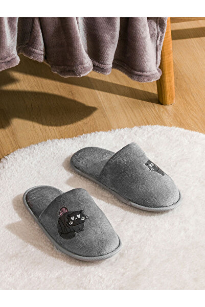 LC Waikiki Блискучі вибори від Shining Store | Жіночі домашні капці з вишивкою котів