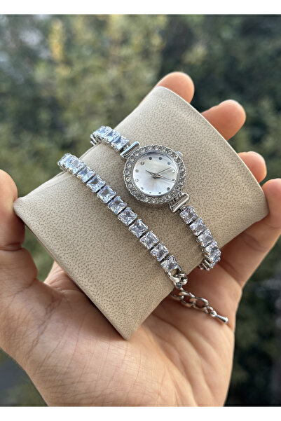 Tulpar Special Series Wrist-Wrapped Zircon Baguette Stone Elegant Minimal Case Women's Wristwatch