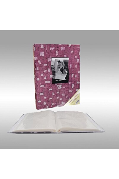 Angelphoto 15 × 21 سم 200 ألبوم صور منقوش مطبوع بالأوفست باللون الفوشيا