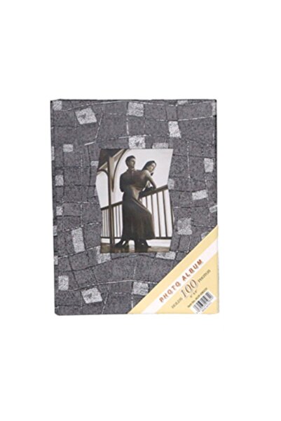 NRCN 15 × 21 سم 100 ألبوم صور مطبوع ومطبوع (رمادي)