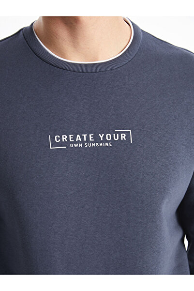 LC Waikiki Sparkling Choices from Shining Store |   Crew Neck Printed Men's Thick Sweatshirt