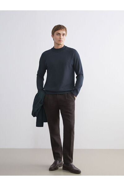 LC Waikiki Create Your Style from Uzg Store | Half Turtleneck Long Sleeve Men's Knitwear Sweater