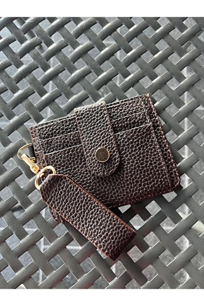 SHIKIRTI محفظة وحامل بطاقات من الجلد الصناعي الناعم باللون البني مع تفاصيل حا...