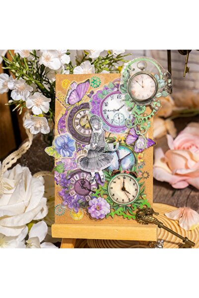 İthal Autocolant pentru ceas cu foaie de aur E1-2 - Culoare: verde