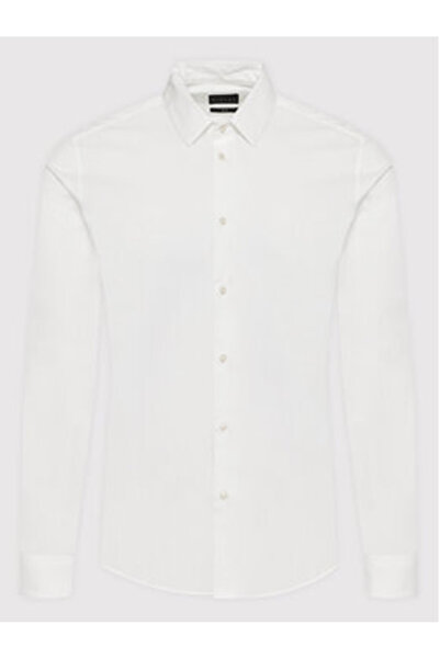 Sisley Ανδρικό Πουκάμισο 5CNX5QL19 Λευκό
