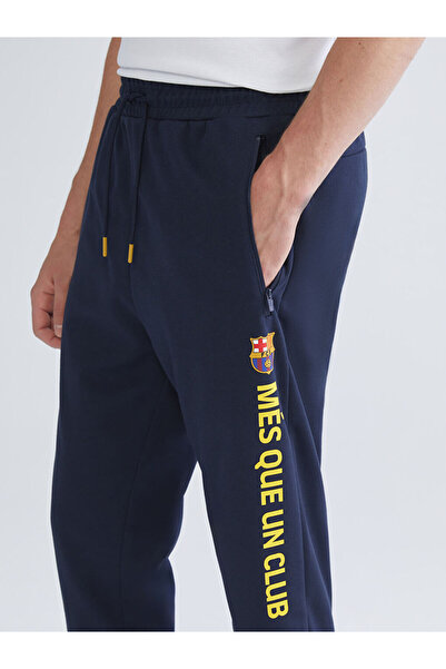 LC Waikiki Sparkling Choices from Shining Store | Slim Fit Barcelona Printed Men's Fan Jogger Sweatpants