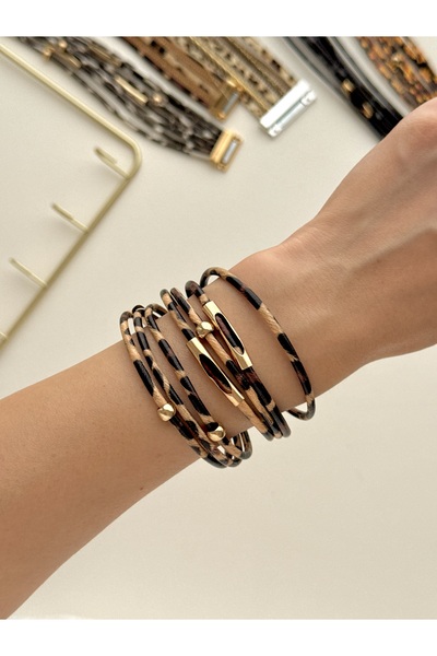 YOUES JEWELRY سوار نسائي بنقشة الفهد