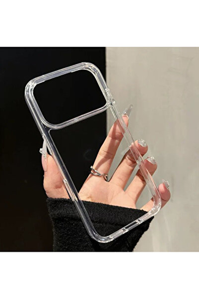 Dexmon iPhone 17 PRO Uyumlu Kamera Koruma Çıkıntılı Şeffaf Esnek Silikon Kılıf